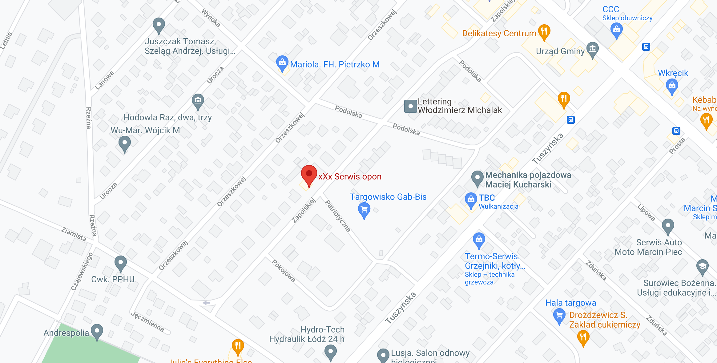 Mapa dojazdu